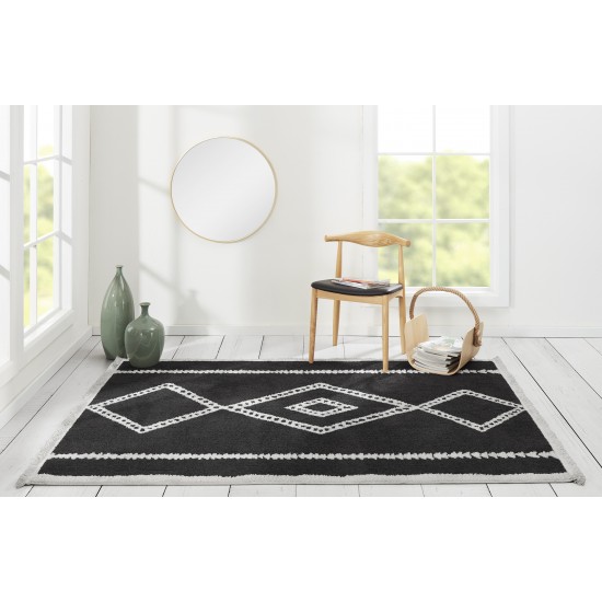 Rug, Momeni, Monaco, MOA-7, Black, 5'3" X 7'2", 47397