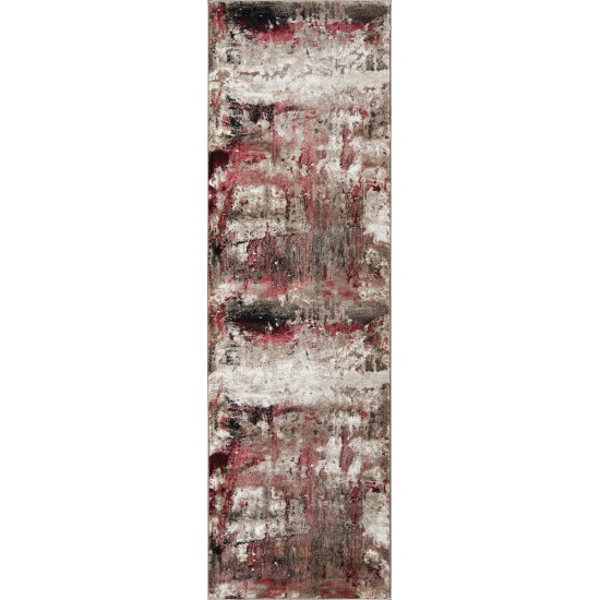 Rug, Momeni, Monterey, MO-09, Red, 2'3" X 7'6" Runner, 42449