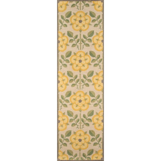 Rug, Momeni, Newport, NP-07, Yellow, 2'3" X 8' Runner, 30104