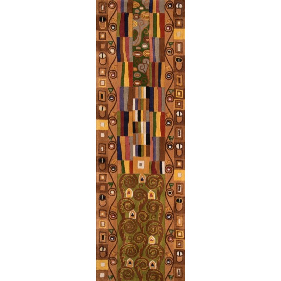 Rug, Momeni, New Wave, NW-02, Multi, 2'6" X 8' Runner, 66105
