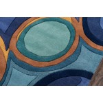 Rug, Momeni, New Wave, NW133, Blue, 2'6" X 8' Runner, 20639