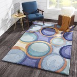 Rug, Momeni, New Wave, NW133, Blue, 2'6" X 8' Runner, 20639