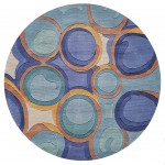 Rug, Momeni, New Wave, NW133, Blue, 8' X 11', 20689
