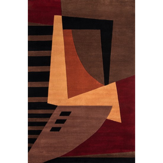 Rug, Momeni, New Wave, NW-22, Pomegranate, 2'6" X 8' Runner, 83493