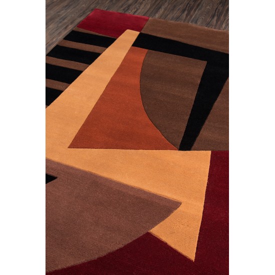 Rug, Momeni, New Wave, NW-22, Pomegranate, 2'6" X 8' Runner, 83493