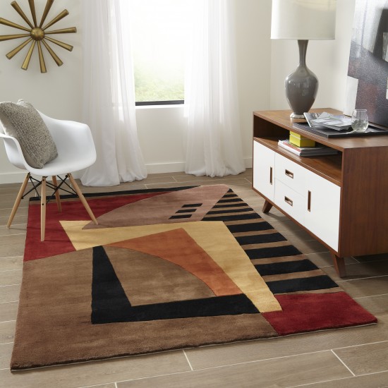 Rug, Momeni, New Wave, NW-22, Pomegranate, 2'6" X 8' Runner, 83493