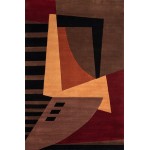 Rug, Momeni, New Wave, NW-22, Pomegranate, 3'6" X 5'6", 83358