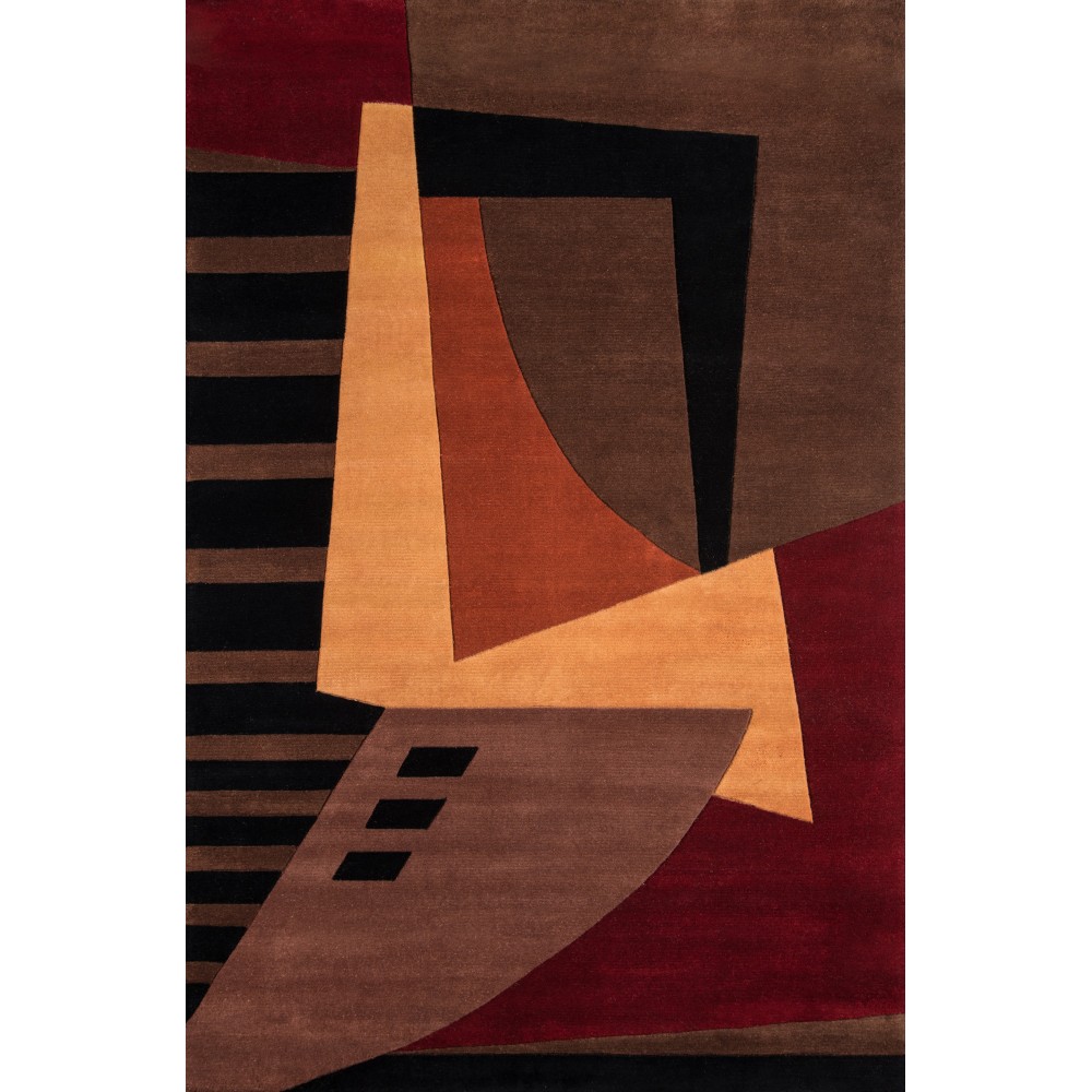 Rug, Momeni, New Wave, NW-22, Pomegranate, 3'6" X 5'6", 83358