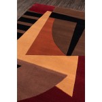 Rug, Momeni, New Wave, NW-22, Pomegranate, 3'6" X 5'6", 83358