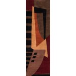 Rug, Momeni, New Wave, NW-22, Pomegranate, 3'6" X 5'6", 83358