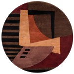 Rug, Momeni, New Wave, NW-22, Pomegranate, 3'6" X 5'6", 83358