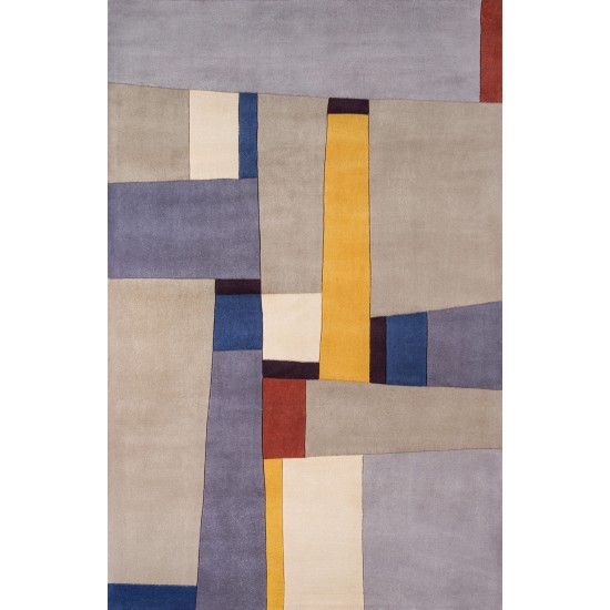 Rug, Momeni, New Wave, NW-23, Grey, 3'6" X 5'6", 83349