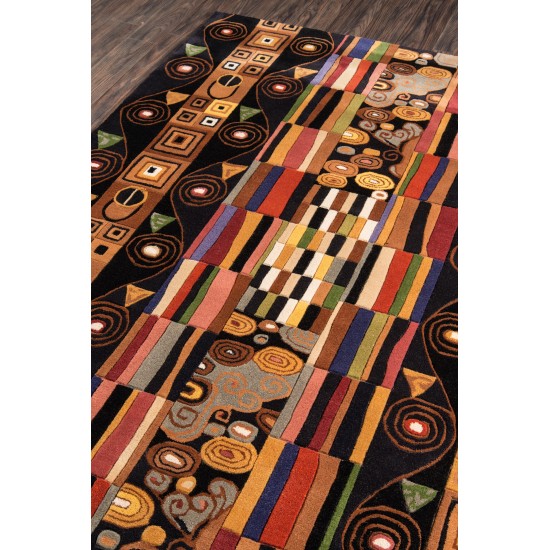 Rug, Momeni, New Wave, NW-33, Black, 2'6" X 8' Runner, 90447