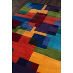 Rug, Momeni, New Wave, NW-49, Multi, 5'9" X 5'9" Round, 94195