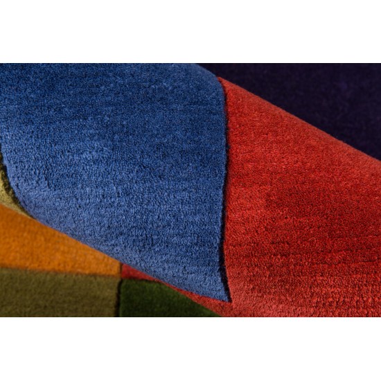 Rug, Momeni, New Wave, NW-49, Multi, 5'9" X 5'9" Round, 94195
