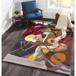 Rug, Momeni, New Wave, NW-61, Multi, 5'3" X 8', 94828