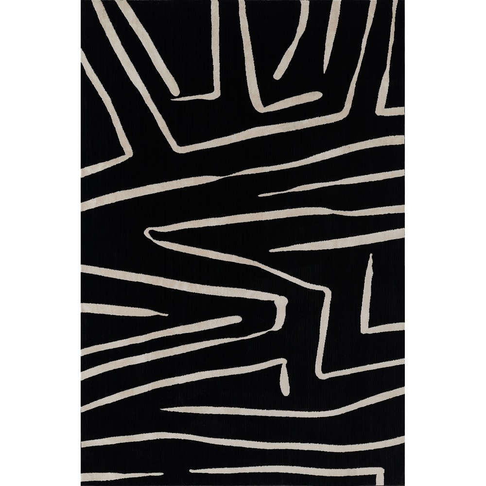 Rug, Momeni, Noho, NO-04, Black, 2' X 3', 49672 Rug, Momeni, Noho, NO-04, Black, 2' X 3', 49672