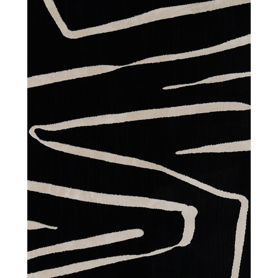 Rug, Momeni, Noho, NO-04, Black, 2'3" X 7'6" Runner, 49683