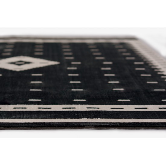 Rug, Momeni, Noho, NO-06, Black, 2' X 3', 49674