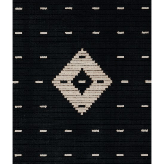 Rug, Momeni, Noho, NO-06, Black, 2'3" X 7'6" Runner, 49685