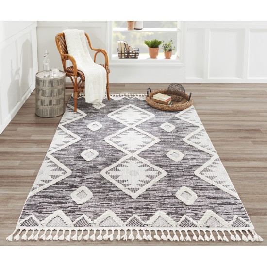 Rug, Momeni, Odessa, ODE-3, Charcoal, 5'3" X 7'6", 46000