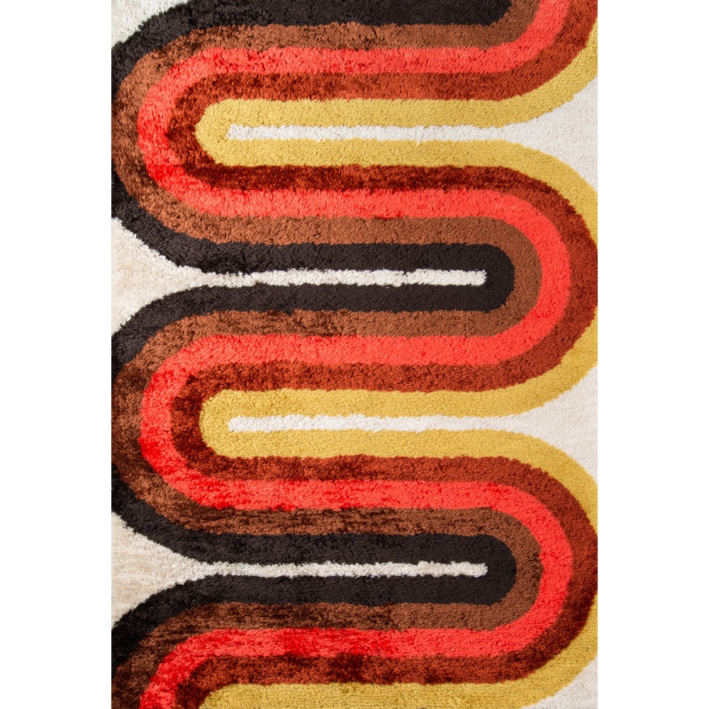 Rug, Novogratz, Retro, RET-2, Red, 2' X 3', 36325