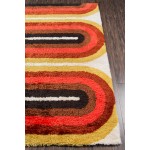 Rug, Novogratz, Retro, RET-2, Red, 2' X 3', 36325