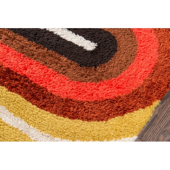 Rug, Novogratz, Retro, RET-2, Red, 2' X 3', 36325