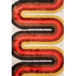 Rug, Novogratz, Retro, RET-2, Red, 7\'6" X 9\'6", 36360