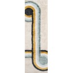 Rug, Novogratz, Retro, RET-3, Blue, 2' X 3', 36328