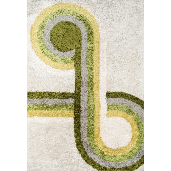 Rug, Novogratz, Retro, RET-3, Green, 2' X 3', 36329