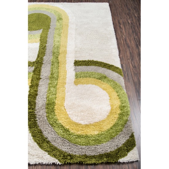 Rug, Novogratz, Retro, RET-3, Green, 2' X 3', 36329