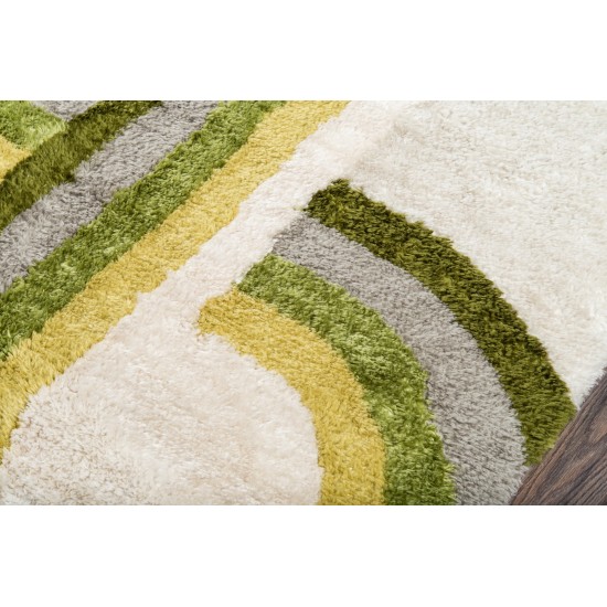 Rug, Novogratz, Retro, RET-3, Green, 2' X 3', 36329