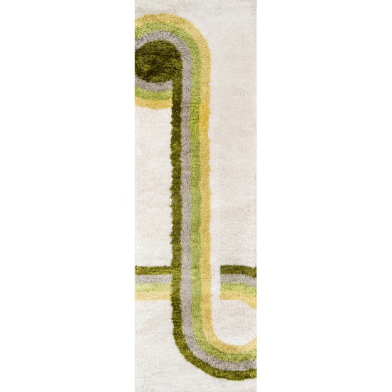 Rug, Novogratz, Retro, RET-3, Green, 2' X 3', 36329