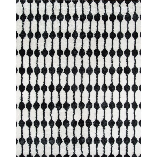 Rug, Novogratz, Retro, RET-4, Black, 5' X 7'6", 36354