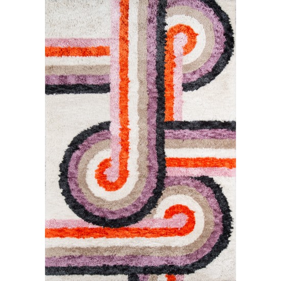 Rug, Novogratz, Retro, RET-5, Lavender, 2' X 3', 36333