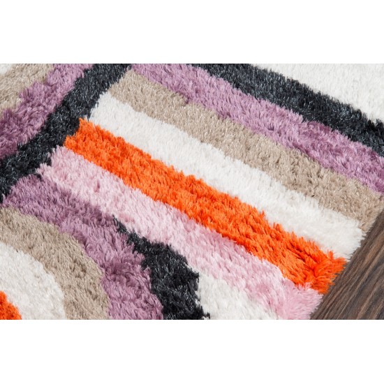 Rug, Novogratz, Retro, RET-5, Lavender, 7'6" X 9'6", 36366