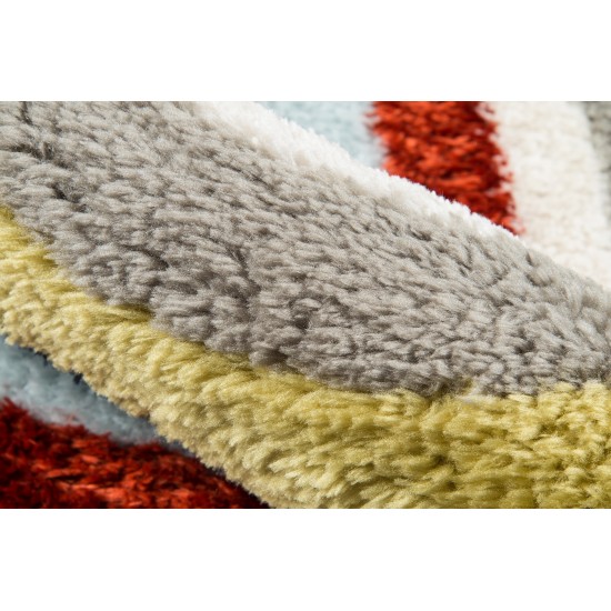 Rug, Novogratz, Retro, RET-5, Multi, 5' X 7'6", 36356