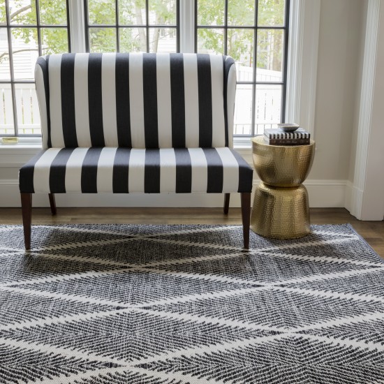 Rug, Erin Gates, River, RIV-1, Black, 2' X 3', 39896