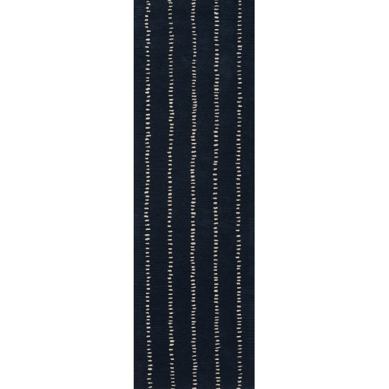 Rug, Momeni, Simba, SIM-1, Navy, 2'6" X 8' Runner, 48422