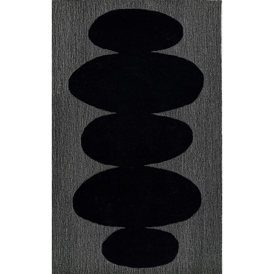 Rug, Momeni, Simba, SIM-9, Black, 2' X 3', 49354