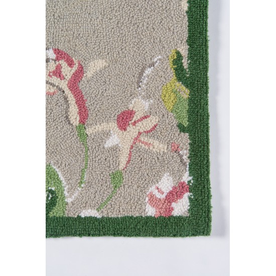 Rug, Madcap Cottage, Summer Garden, SMM-2, Grey, 2'6" X 8' Runner, 43124