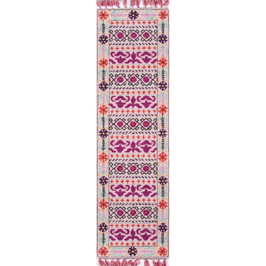 Rug, Momeni, Tahoe, TA-07, Pink, 2' X 3', 41794