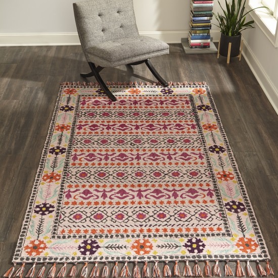 Rug, Momeni, Tahoe, TA-07, Pink, 7'6" X 9'6", 41809