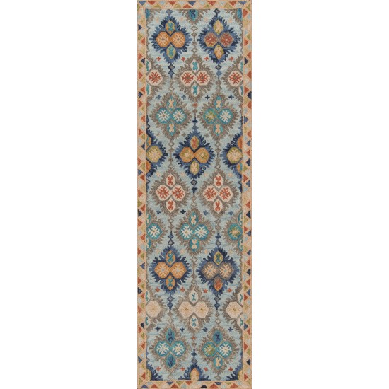 Rug, Momeni, Tangier, TAN17, Blue, 2' X 3', 40578