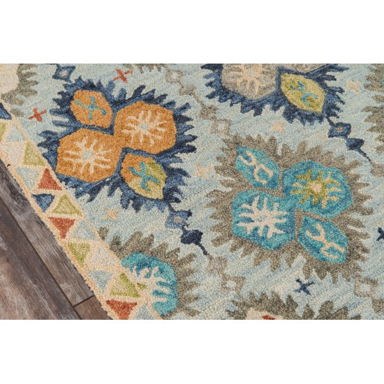 Rug, Momeni, Tangier, TAN17, Blue, 2'3" X 8' Runner, 40580