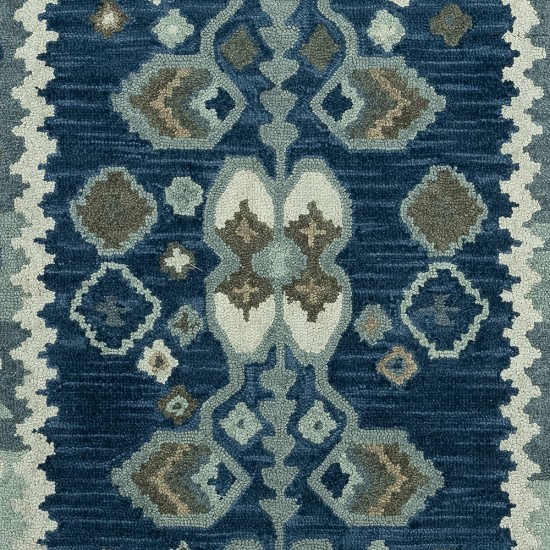 Rug, Momeni, Tangier, TAN-1, Blue, 2'3" X 8' Runner, 47471