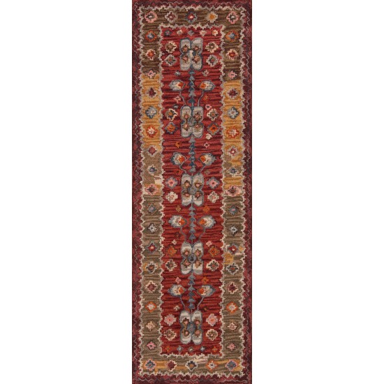 Rug, Momeni, Tangier, TAN-1, Red, 3'6" X 5'6", 27138