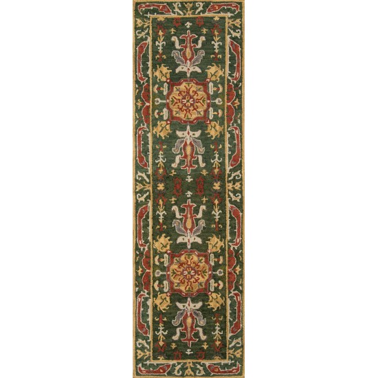 Rug, Momeni, Tangier, TAN25, Green, 3'6" X 5'6", 33344