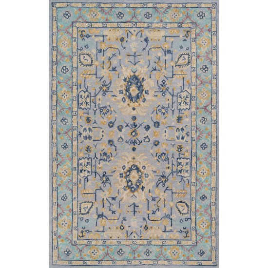 Rug, Momeni, Tangier, TAN30, Blue, 2' X 3', 36773